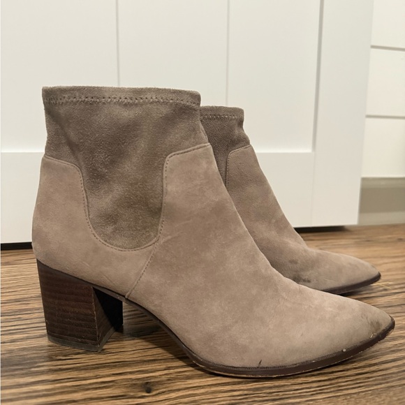 Sole Society Taupe Suede Ankle Booties - Picture 1 of 7